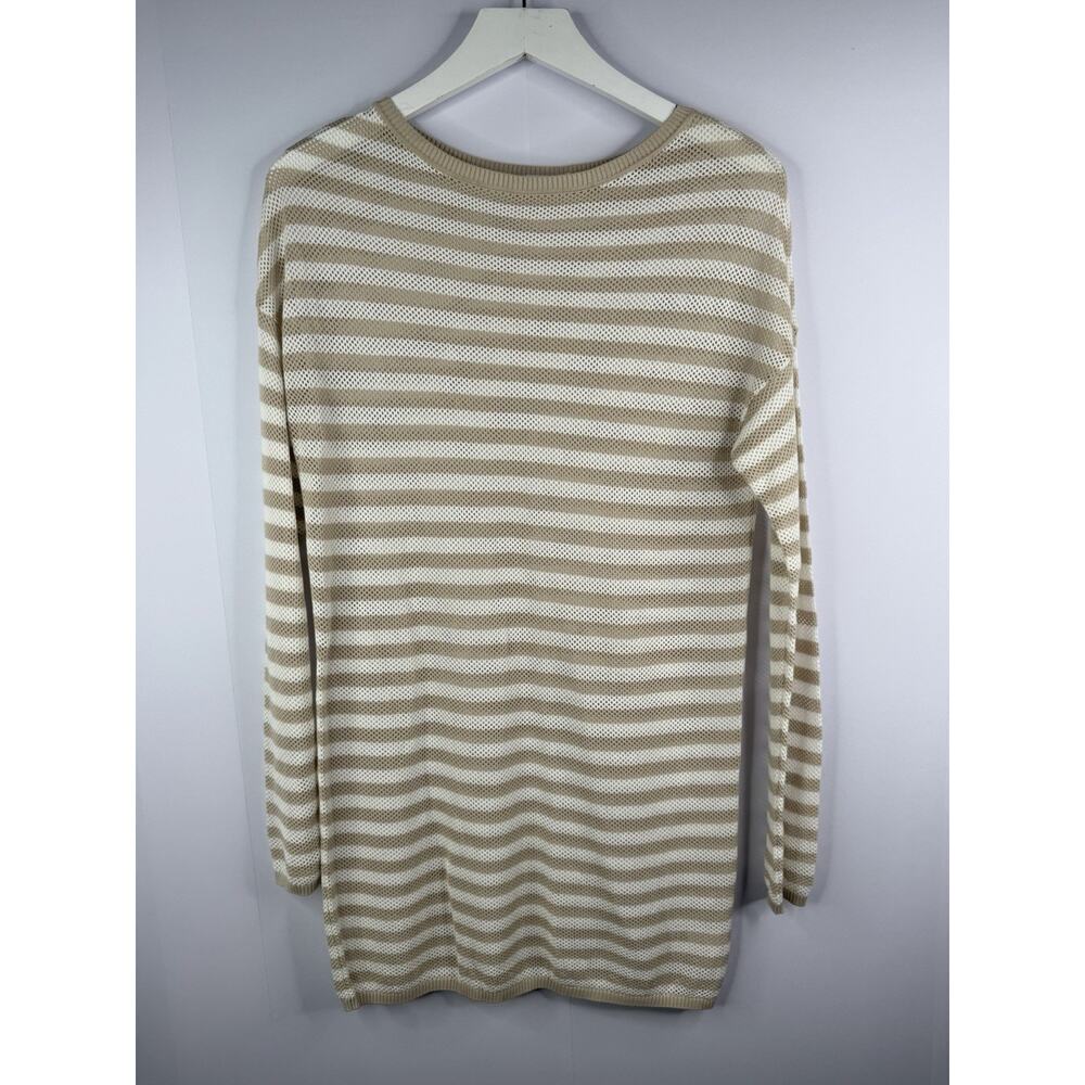 AKRIS Punto Womens‎ Sz 6 Cream Pebble Knit Pullover Sweater $495 Minimalist